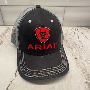 Ariat Red/Black/Gray mesh cap